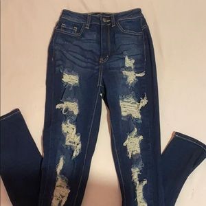 dark blue ripped jeans (Size1)